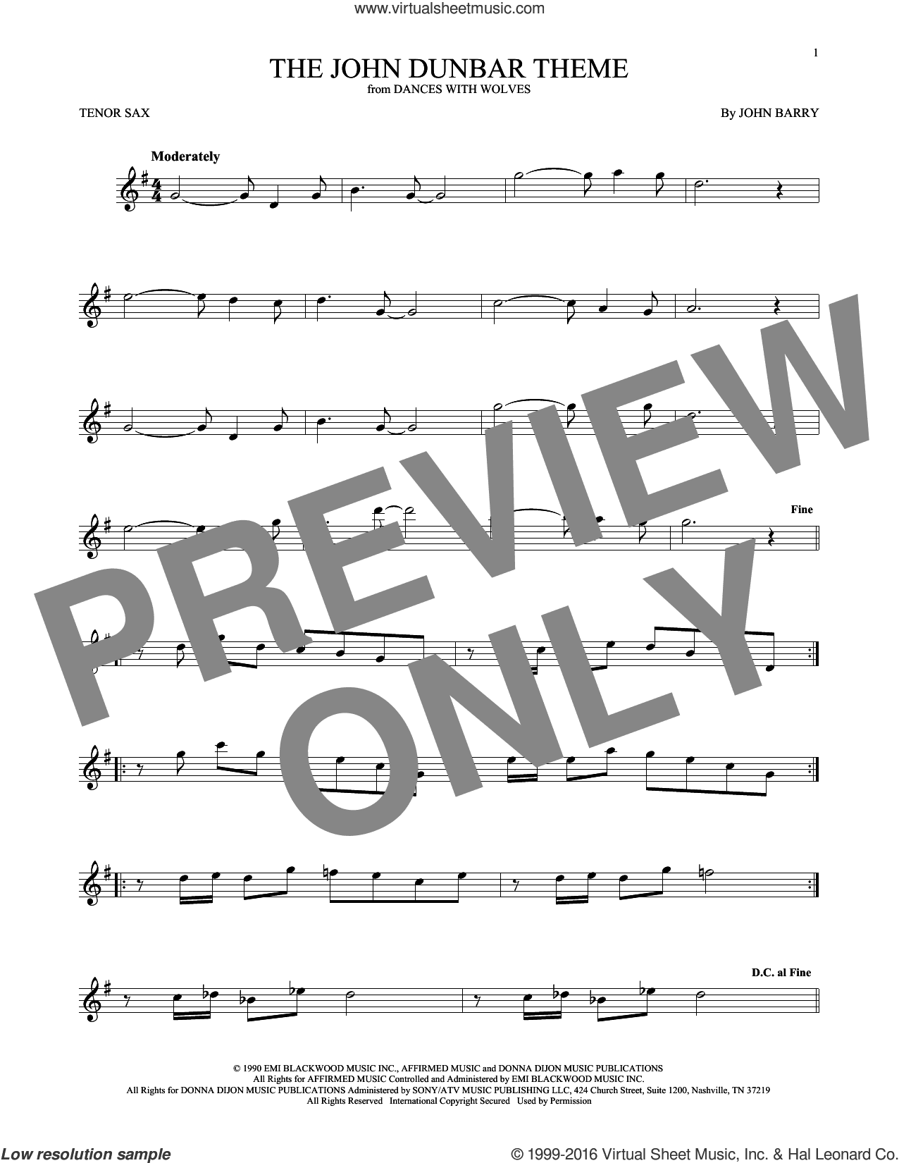 The John Dunbar Theme