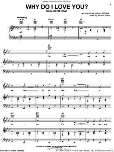 Broadway Selections from Show Boat (complete set of parts)