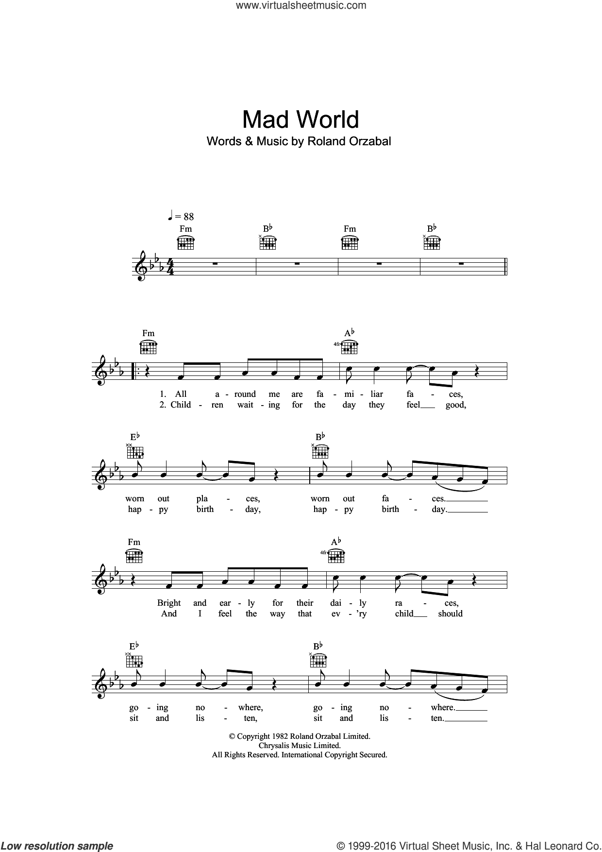 Mad World (from Donnie Darko)