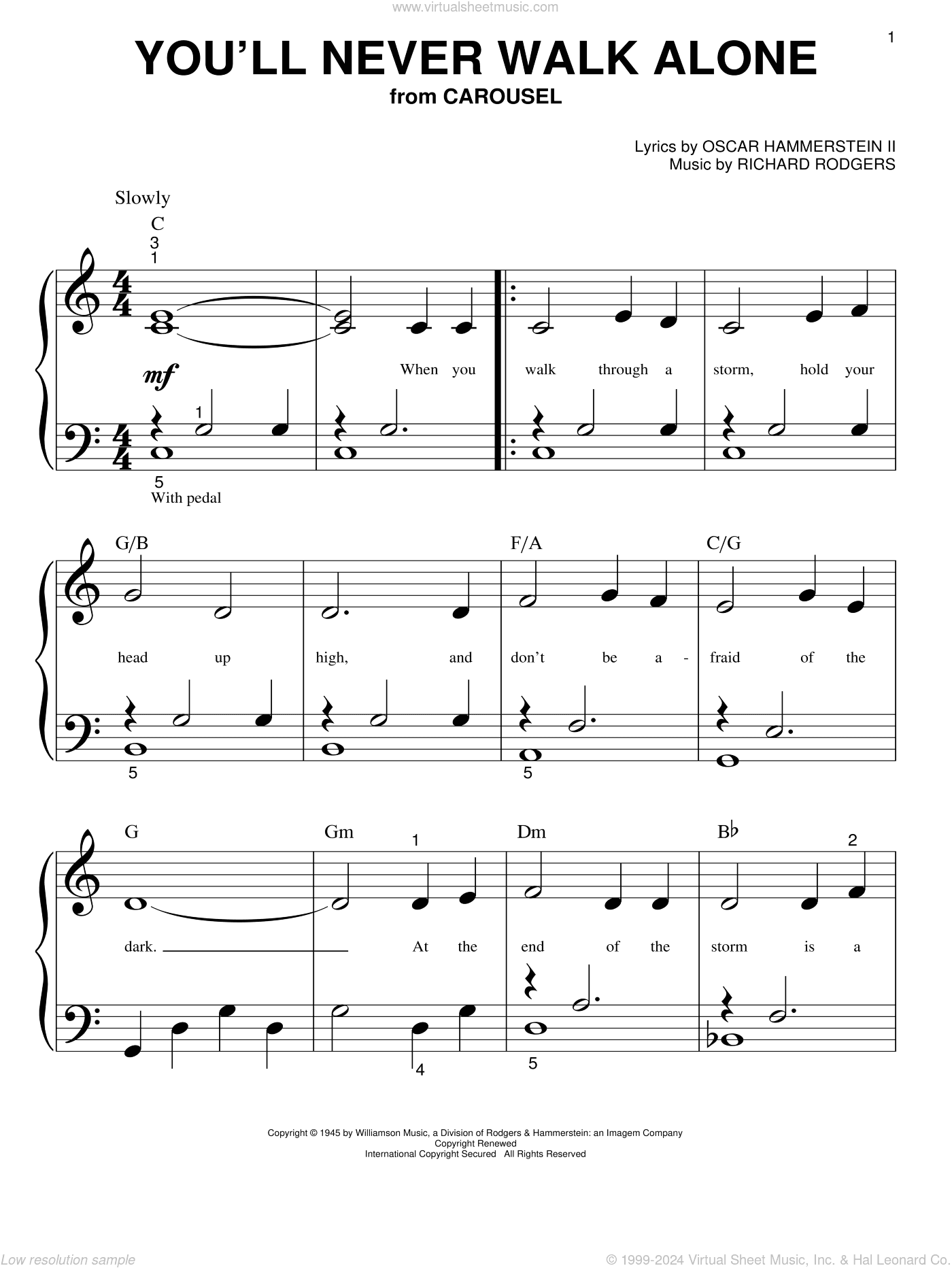 You'll Never Walk Alone (from Carousel)