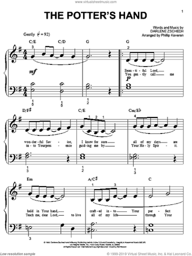 The Potter's Hand (arr. Phillip Keveren)