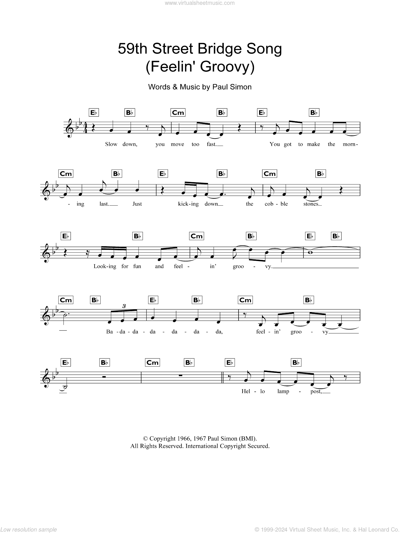 The 59th Street Bridge Song (Feelin' Groovy)