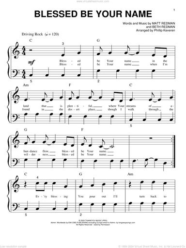 Blessed Be Your Name (arr. Phillip Keveren)
