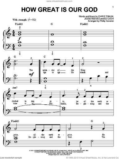 How Great Is Our God (arr. Phillip Keveren)