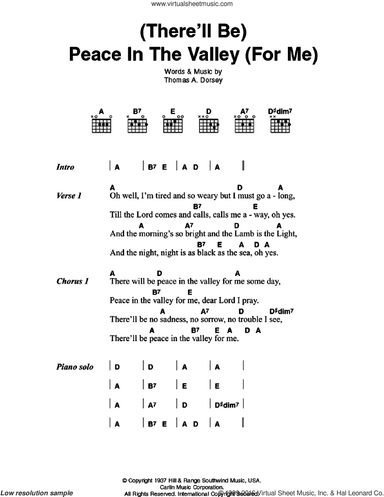 (There'll Be) Peace In The Valley (For Me)