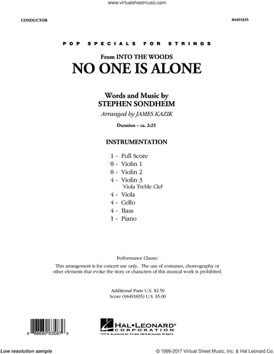 No One Is Alone (from Into The Woods) (COMPLETE)
