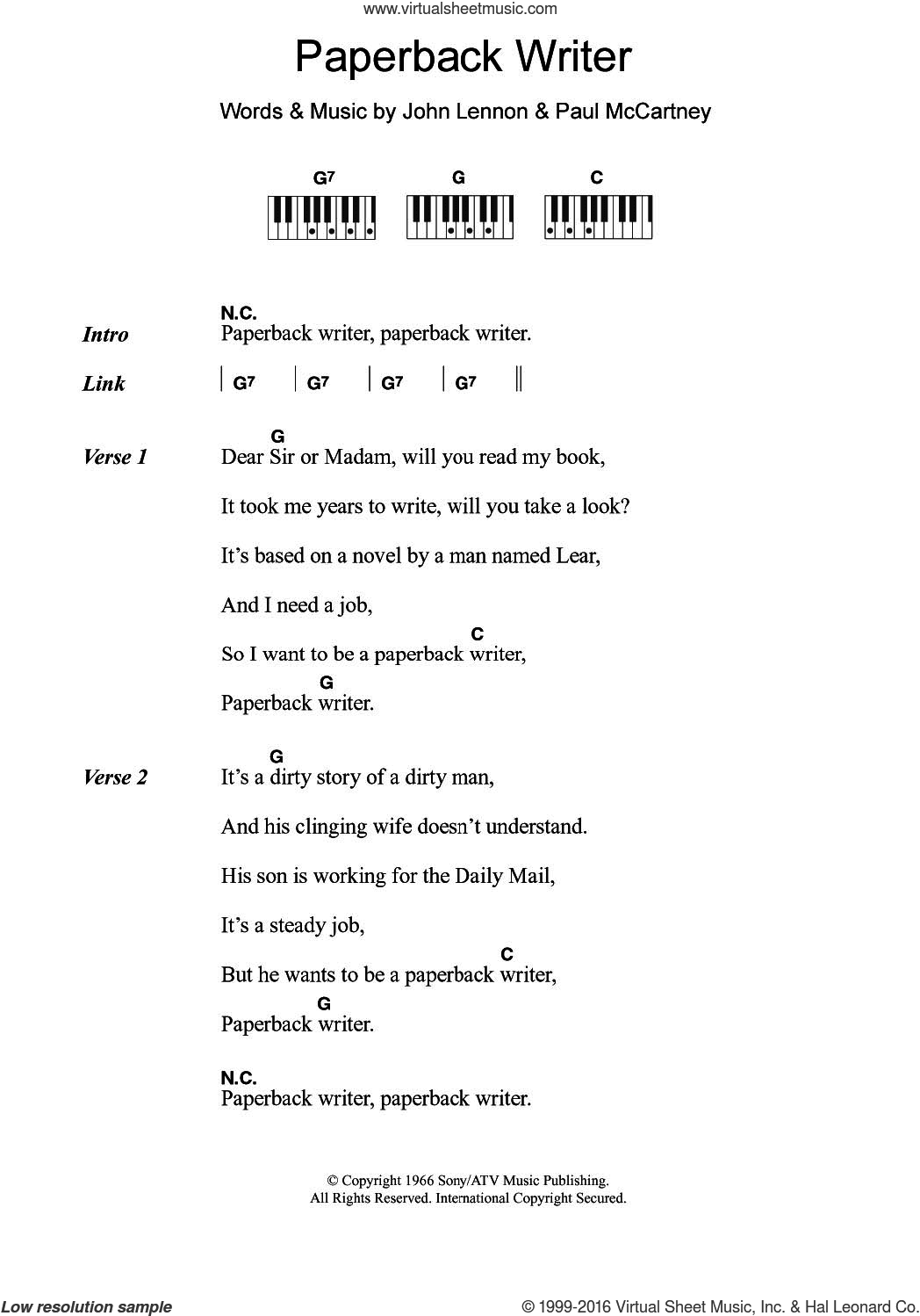 Paperback Writer