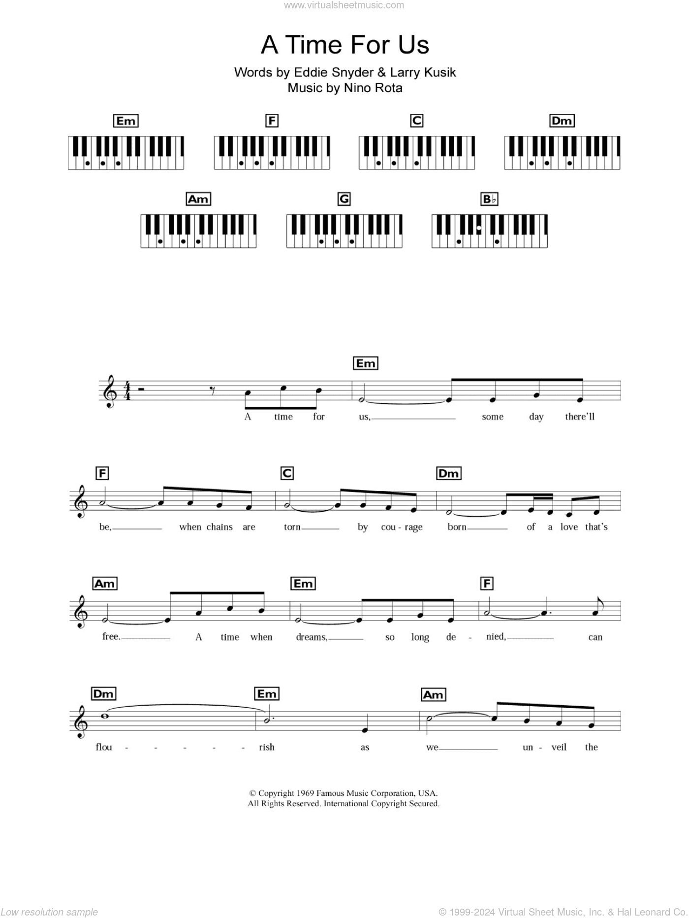 A Time For Us (Love Theme from Romeo and Juliet)