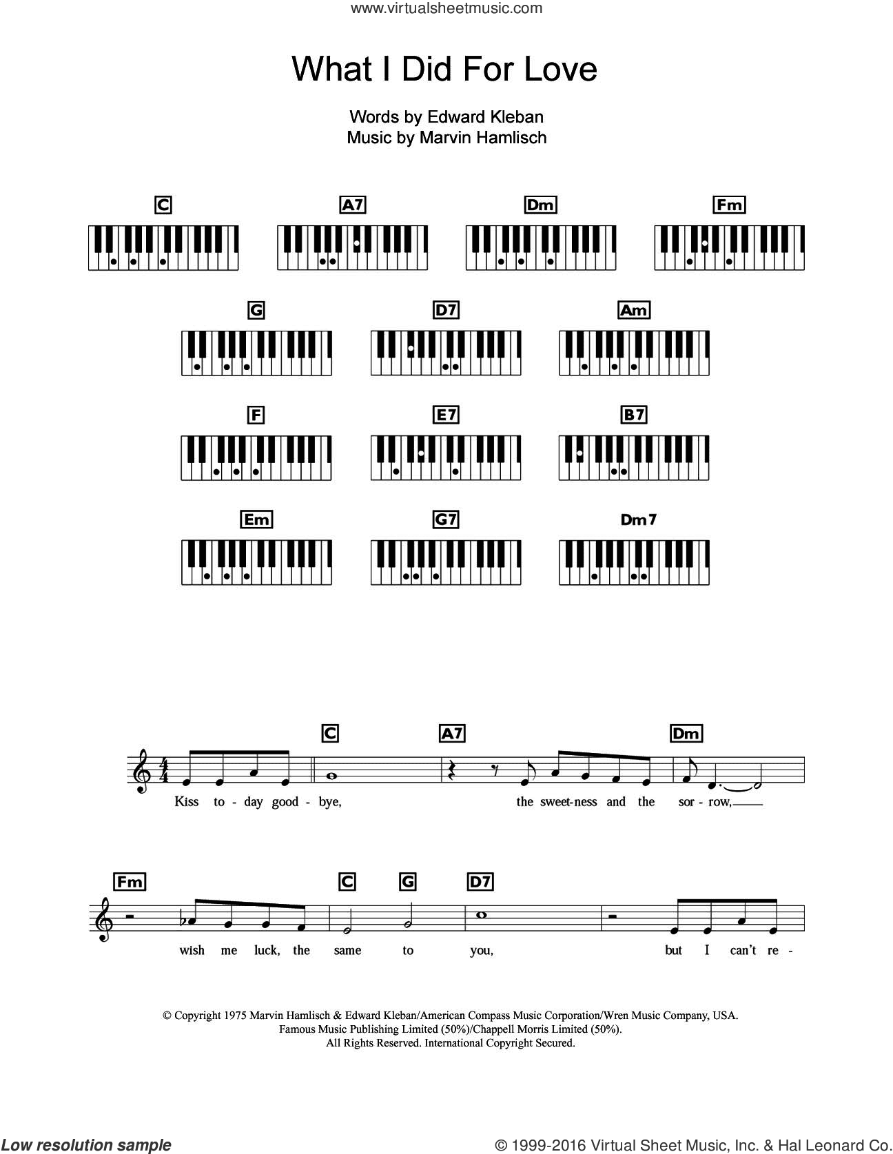 What I Did For Love (from A Chorus Line)