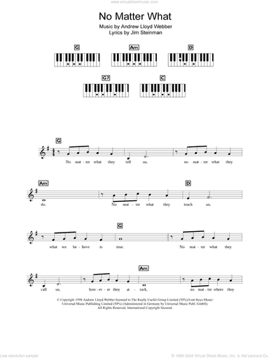 No Matter What (from Whistle Down The Wind)