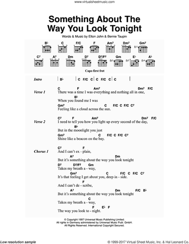 Something About The Way You Look Tonight