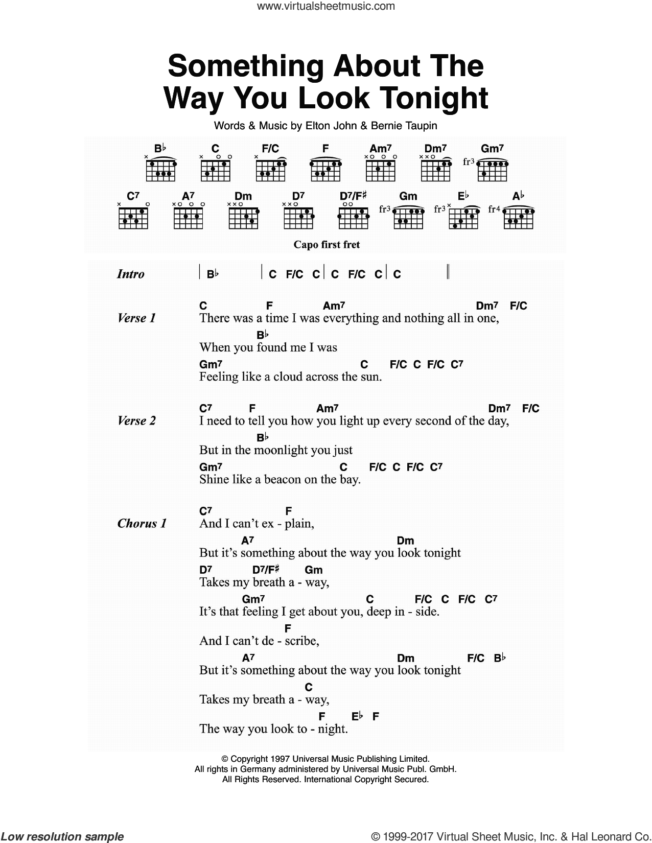 Something About The Way You Look Tonight