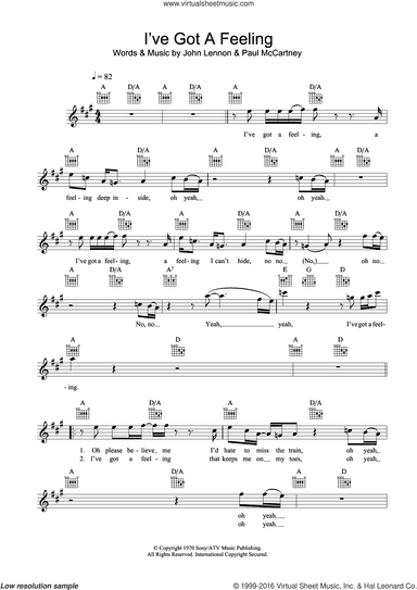 I've Got A Feeling