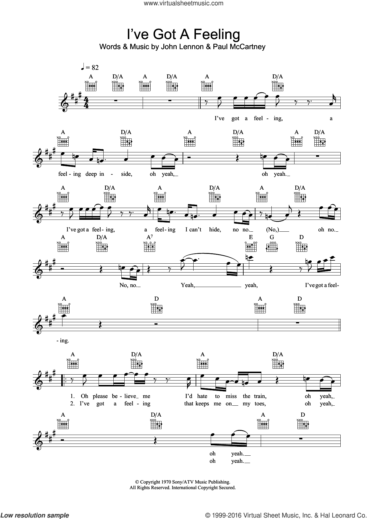 I've Got A Feeling
