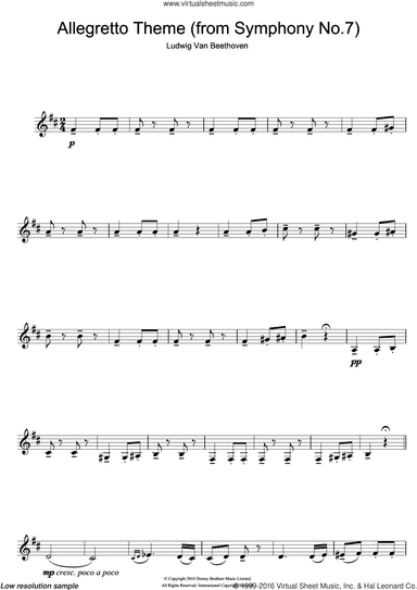 Allegretto Theme (from Symphony No. 7)