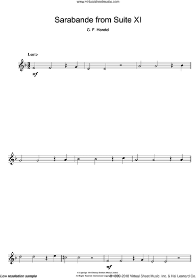 Sarabande (from Suite XI)