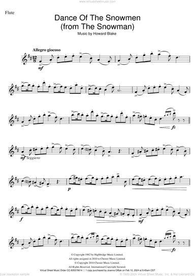 Dance Of The Snowmen (from The Snowman)