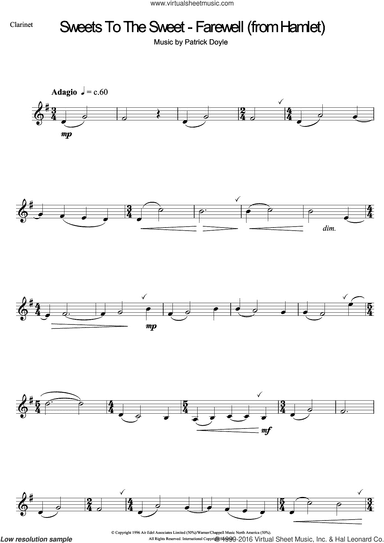 Sweets To The Sweet - Farewell (from Hamlet)