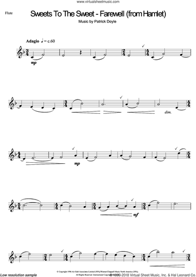 Sweets To The Sweet - Farewell (from Hamlet)