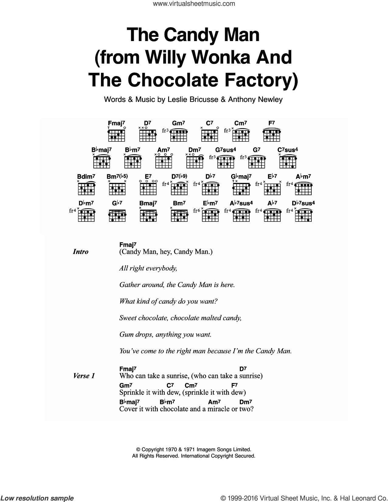 The Candy Man (from Willy Wonka And The Chocolate Factory)