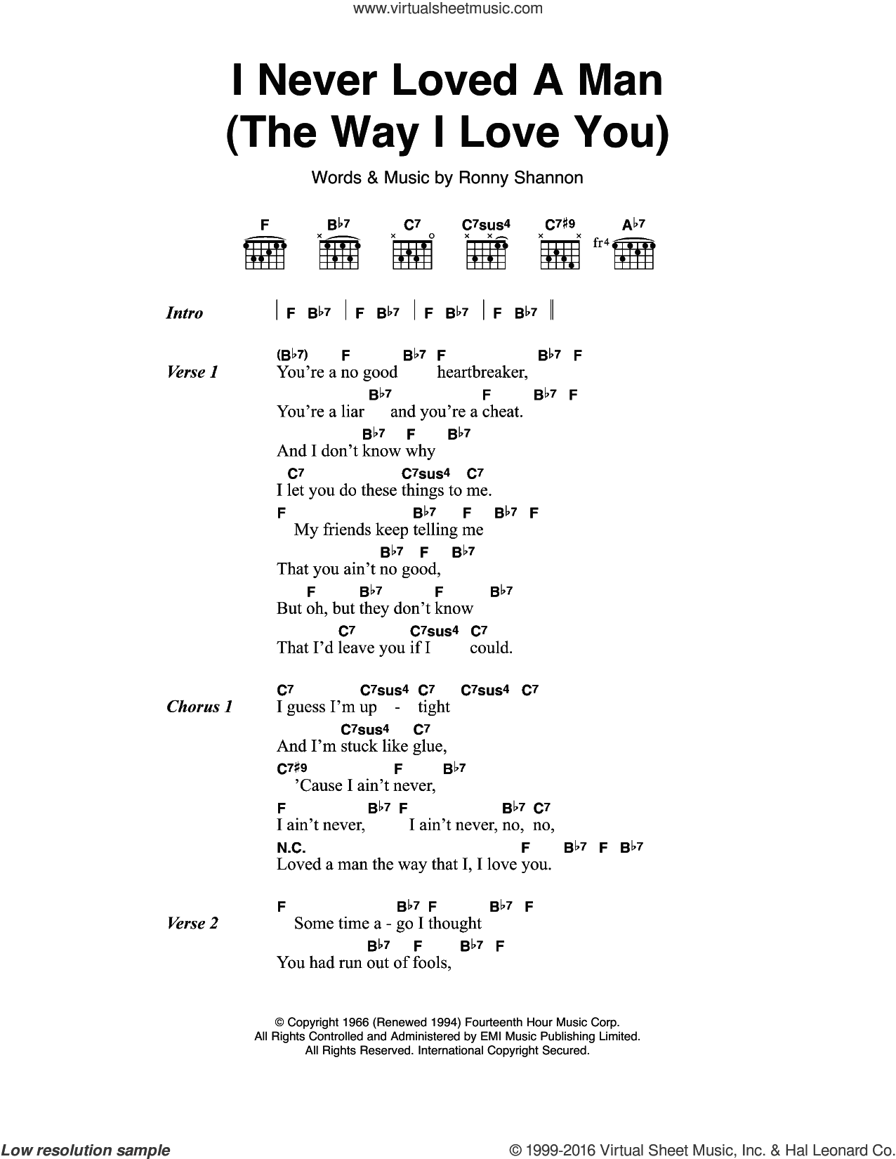 I Never Loved A Man (The Way I Love You)