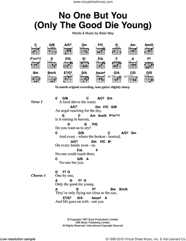 No One But You (Only The Good Die Young) (from We Will Rock You)