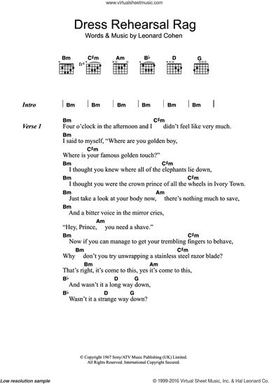 Dress Rehearsal Rag
