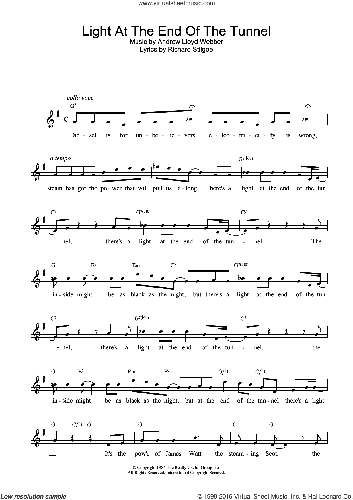 Light At The End Of The Tunnel (from Starlight Express)