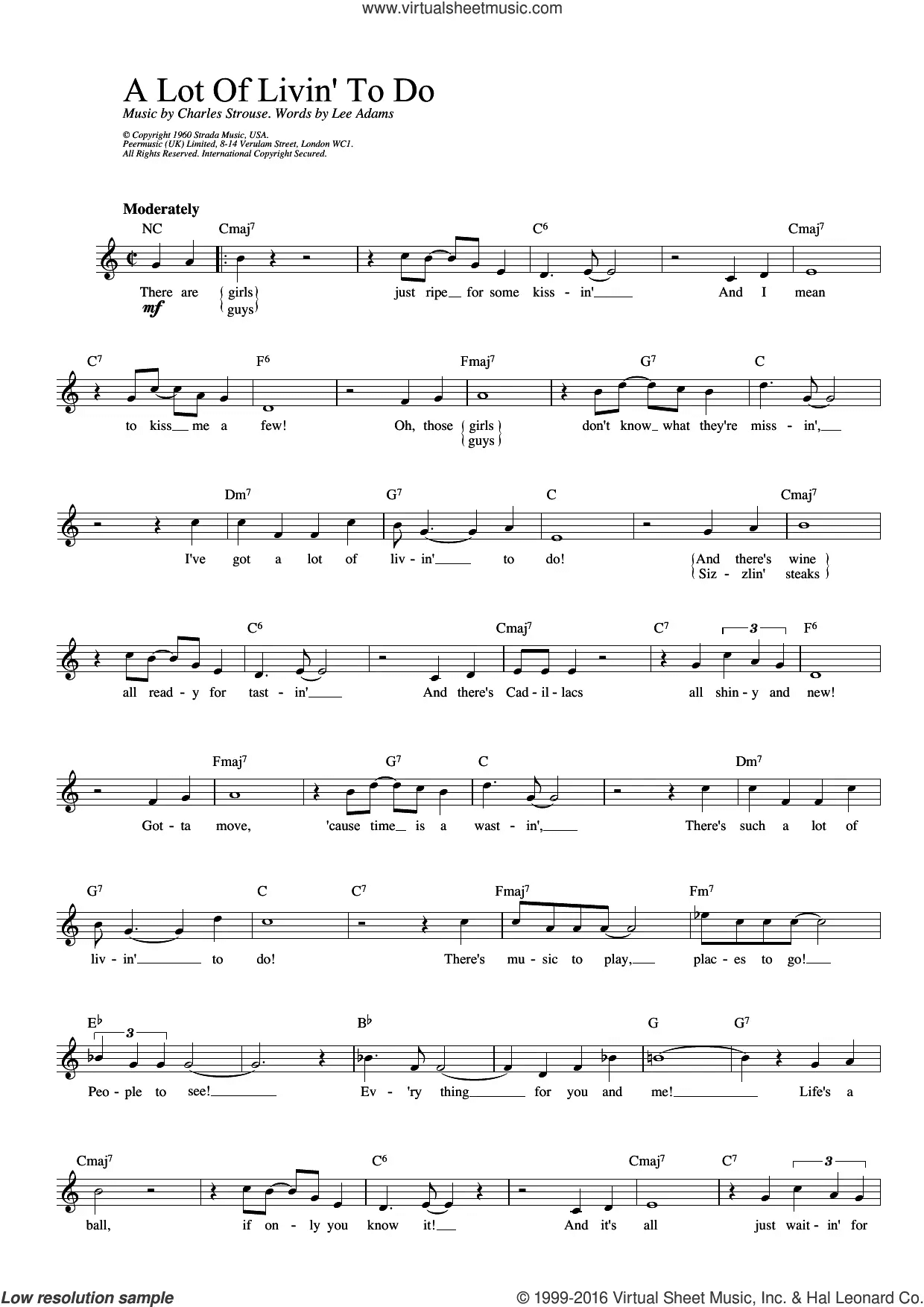 A Lot Of Livin' To Do (from Bye Bye Birdie)