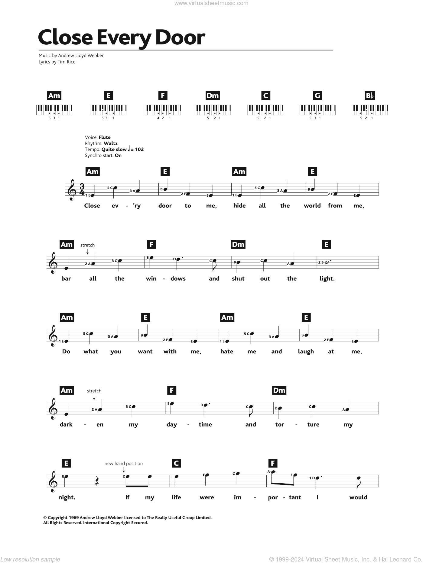 Close Every Door (from Joseph And The Amazing Technicolor Dreamcoat)