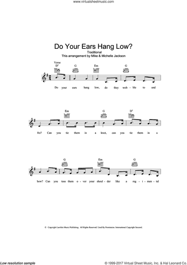 Do Your Ears Hang Low?