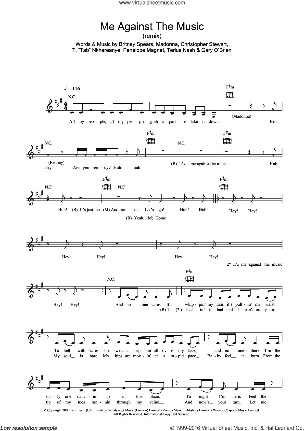 Me Against The Music (Remix) (featuring Madonna)