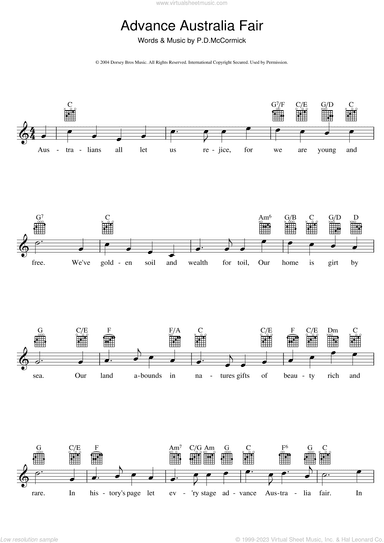 Advance Australia Fair (Australian National Anthem)