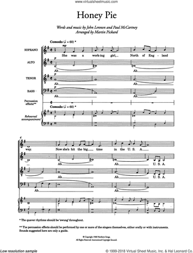 Honey Pie (arr. Martin Pickard)