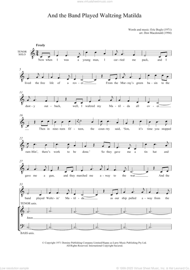 And The Band Played Waltzing Matilda