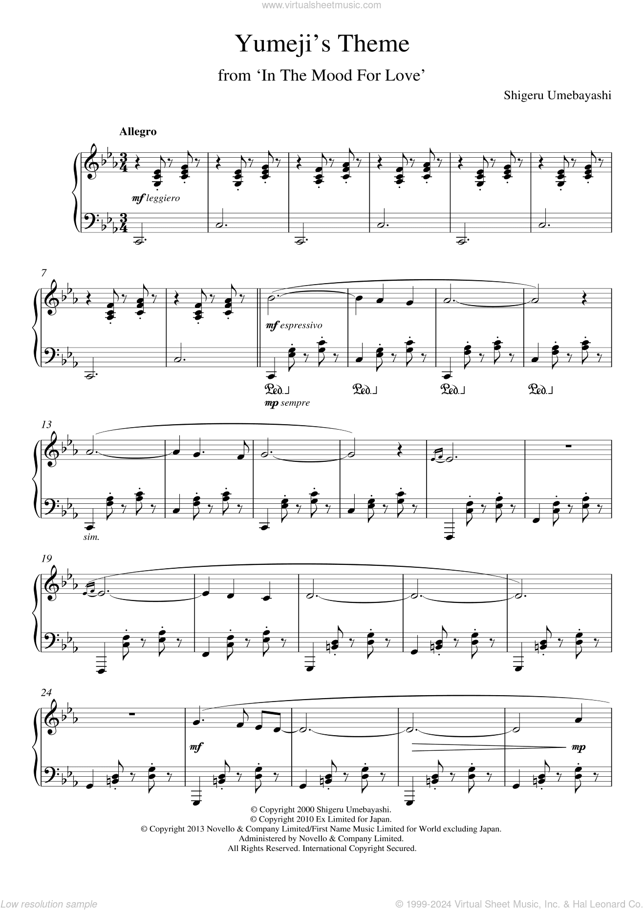 Yumeji's Theme (from 'In The Mood For Love')