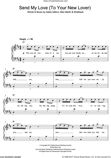 Send My Love (To Your New Lover)