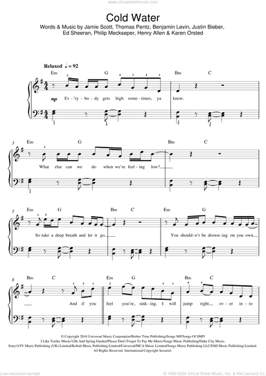 Cold Water (featuring Justin Bieber and MO)