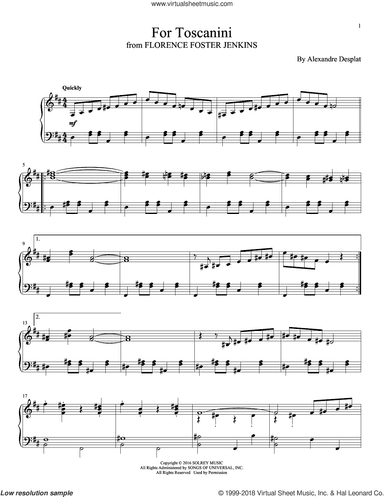 For Toscanini