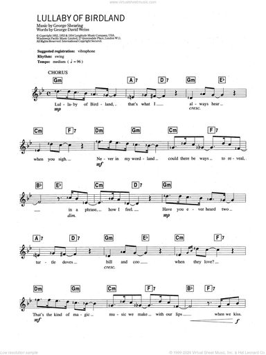 Lullaby Of Birdland