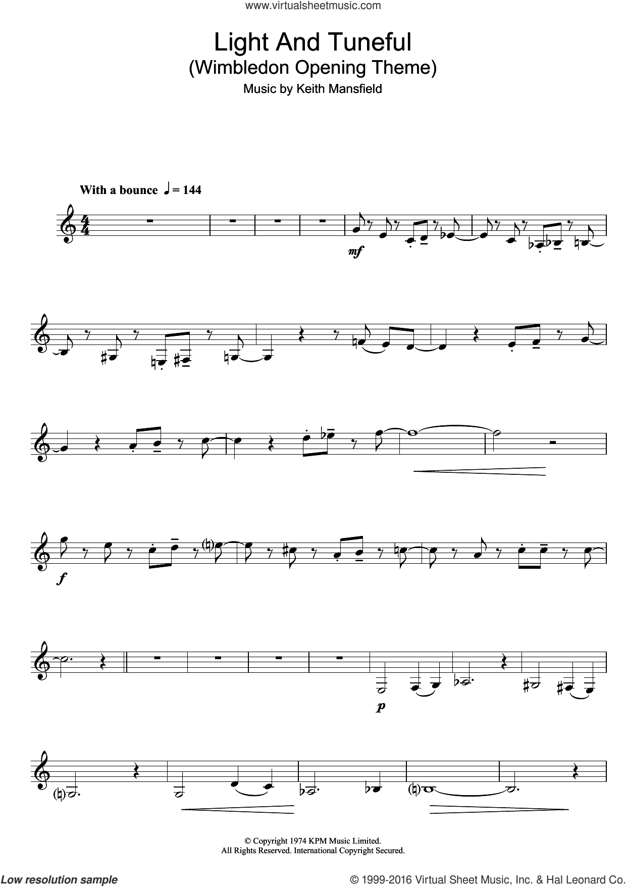 Light And Tuneful (Wimbledon Opening Theme)