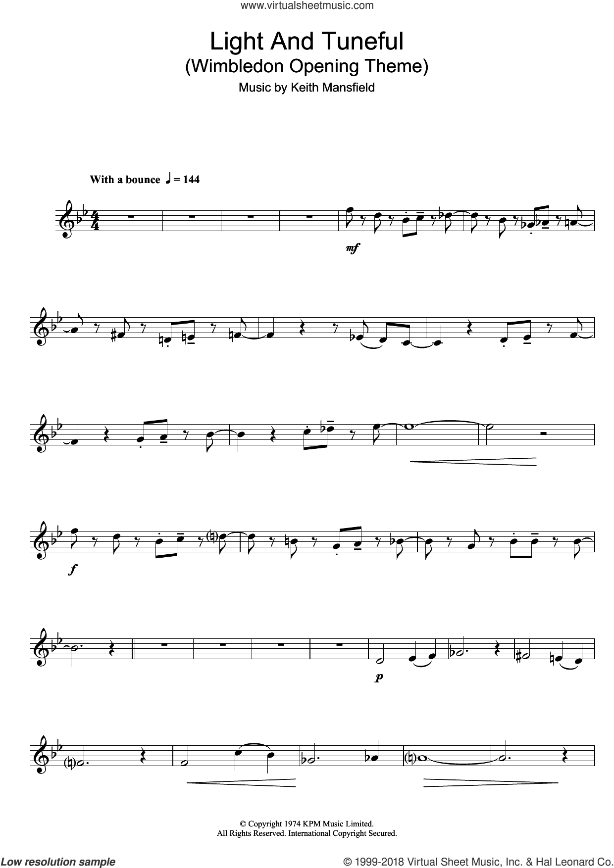 Light And Tuneful (Wimbledon Opening Theme)