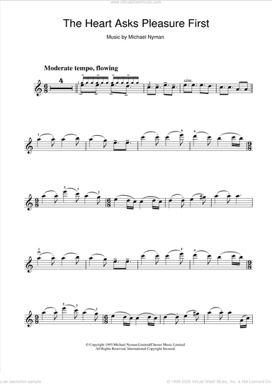 The Heart Asks Pleasure First: The Promise/The Sacrifice (from The Piano)