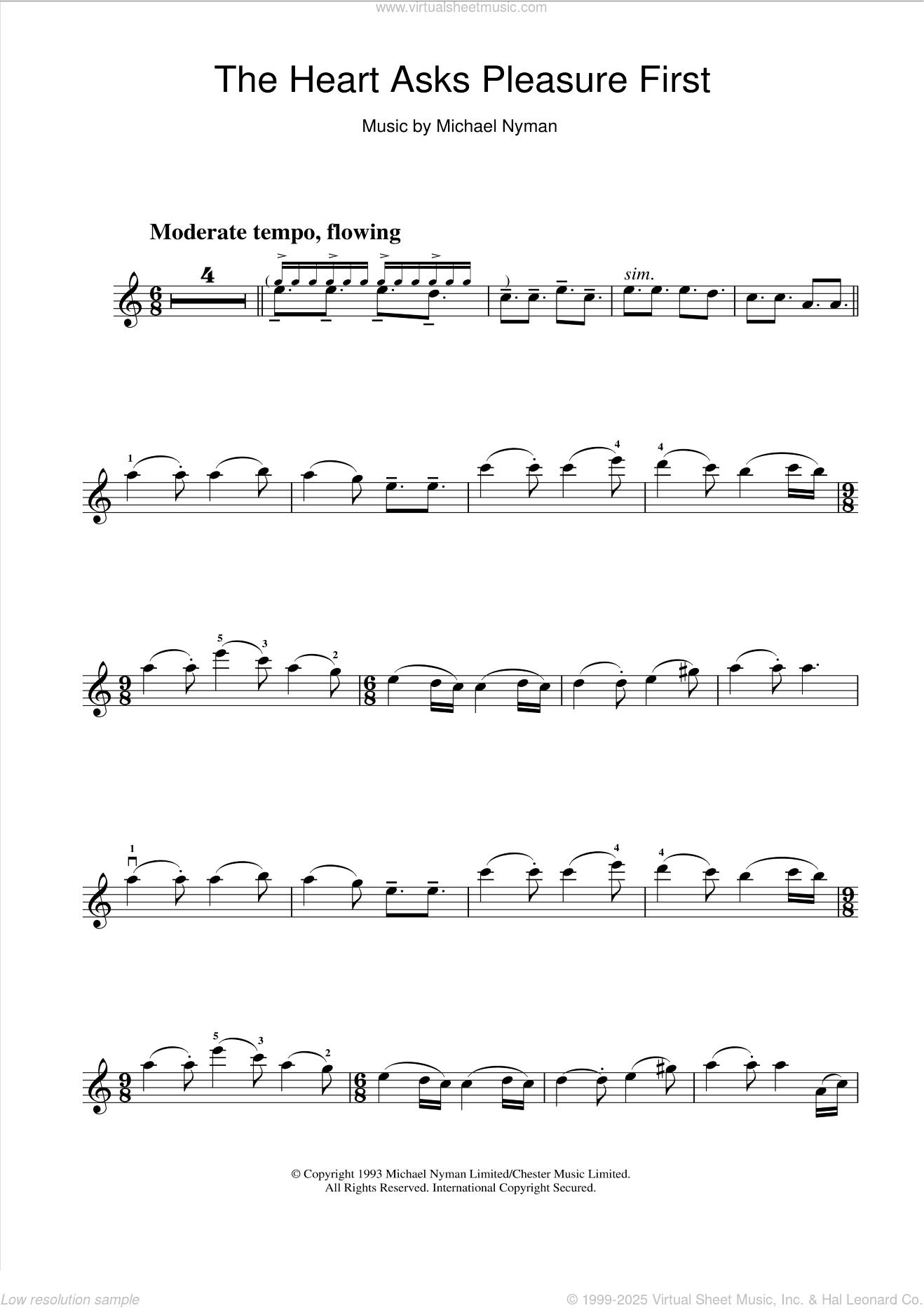 The Heart Asks Pleasure First: The Promise/The Sacrifice (from The Piano)