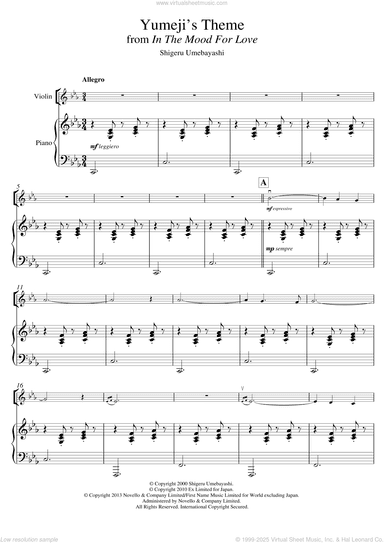 Yumeji's Theme (from 'In The Mood For Love')