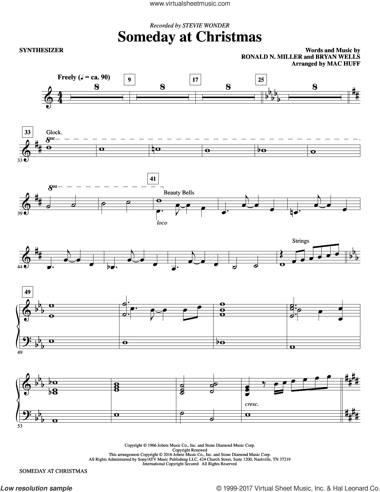 Someday at Christmas (arr. Mac Huff) (complete set of parts)