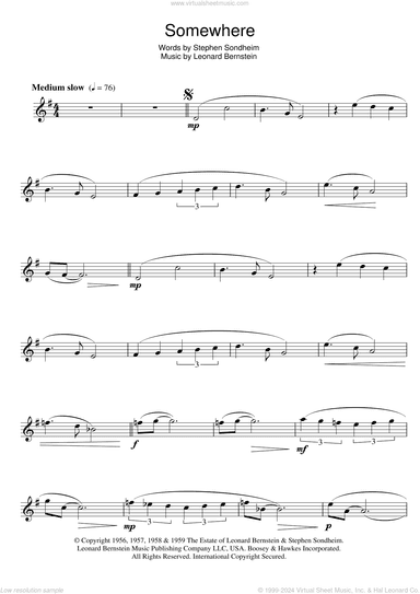 Somewhere (from West Side Story)