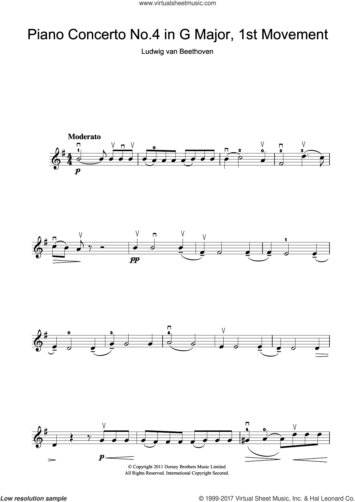 Piano Concerto No.4 In G Major, First Movement