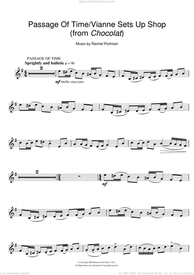 Passage Of Time/Vianne Sets Up Shop (from Chocolat)