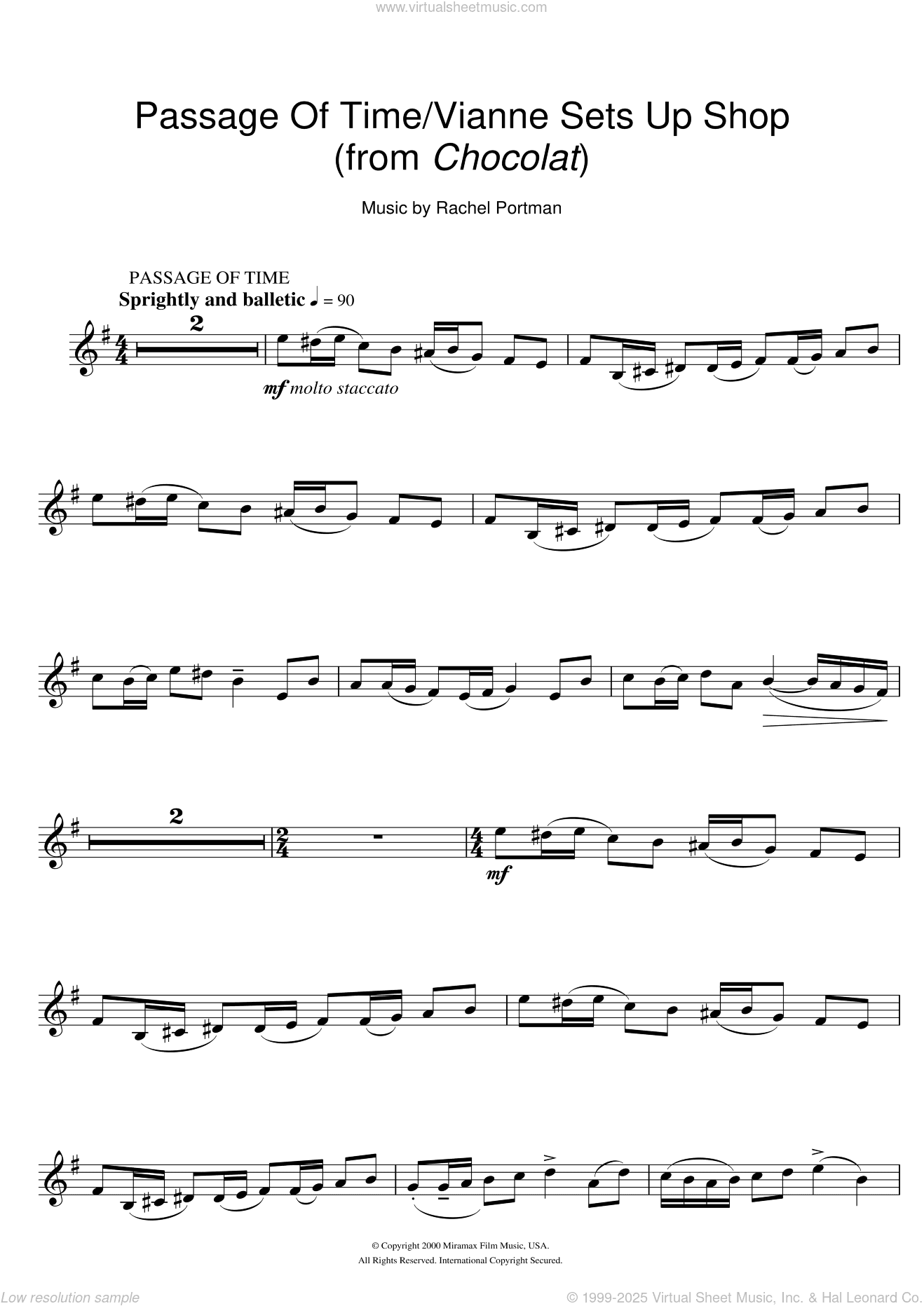 Passage Of Time/Vianne Sets Up Shop (from Chocolat)